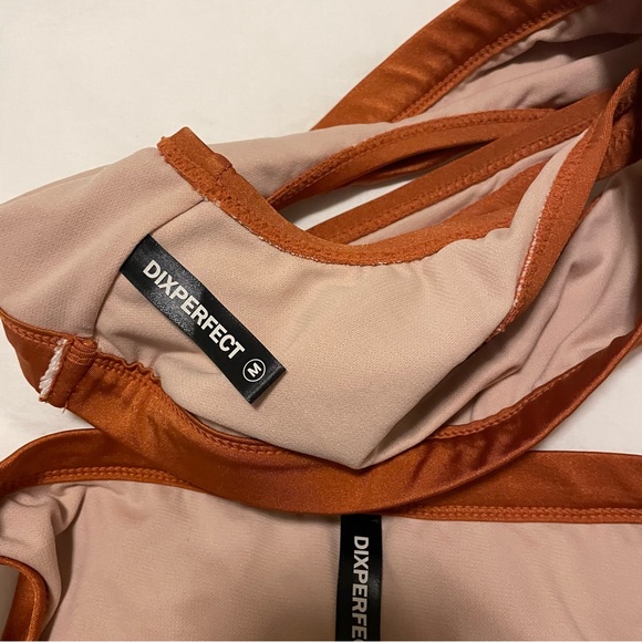 Fashion Nova Copper Colored High Waisted Bikini Size Medium - Picture 7 of 8